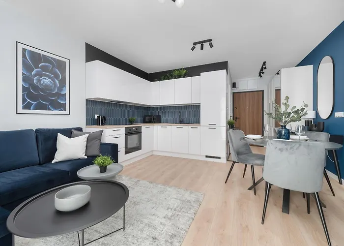 アパート Eleganckie We Wroclawiu Z Parkingiem I Biurkiem Do Pracy Zdalnej By Renters